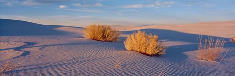 Framed USA, New Mexico, White Sands, sunset Print