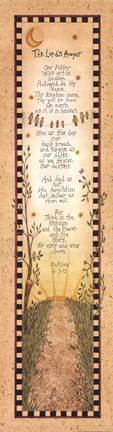 Framed Lord's Prayer Print