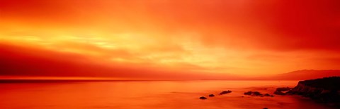 Framed Pacific Coast CA Print