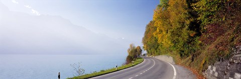 Framed Road, Lake, Brienz, Switzerland Print
