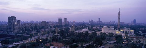 Framed Dusk Cairo Gezira Island Egypt Print
