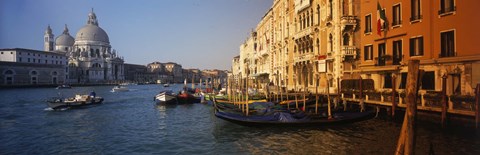 Framed Italy, Venice, Santa Maria della Salute, Grand Canal Print