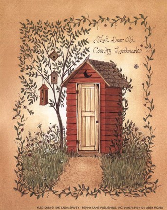 Framed Country Landmark Print