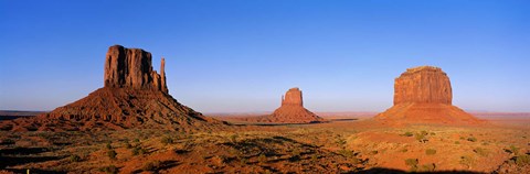 Framed Monument Valley Tribal Park, Navajo Reservation, Arizona, USA Print