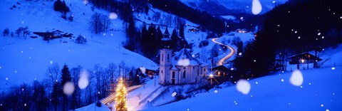 Framed Maria Gern Church Berchtesgaden Bavaria Germany Print
