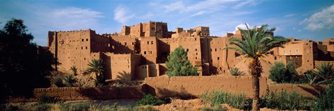 Framed Buildings in a village, Ait Benhaddou, Ouarzazate, Marrakesh, Morocco Print
