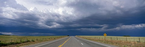 Framed Highway Near Blanding, Utah, USA Print
