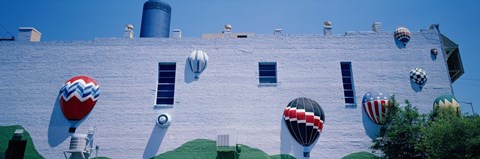 Framed Building With Balloon Decorations, Louisville, Kentucky, USA Print