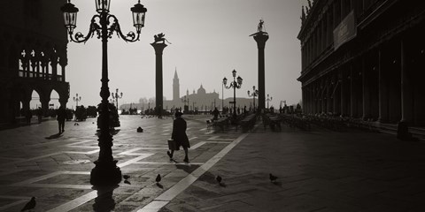 Venice Italy in Black and White by Panoramic Images