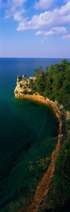 Framed Pictured Rocks National Lake Shore Lake Superior Upper Peninsula MI USA Print