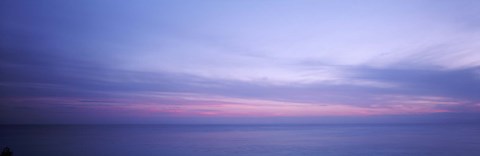 Framed Clouds over the ocean, Atlantic Ocean, Bermuda, USA Print