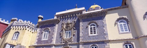 Framed Low angle view of a palace, Palacio Nacional Da Pena, Sintra, Lisbon, Portugal Print