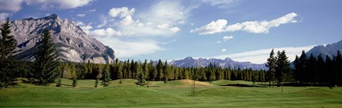 Framed Golf Course Banff Alberta Canada Print