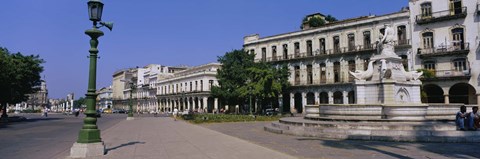 Framed Sculpture in front of a building, Havana, Cuba Print