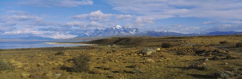 Framed Clouds over a landscape, Las Cumbres, Parque Nacional, Torres Del Paine National Park, Patagonia, Chile Print