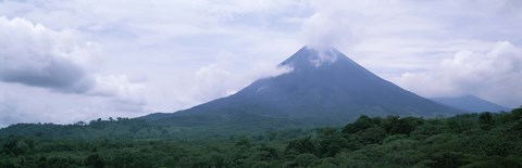 Framed Clouds over a mountain peak, Arenal Volcano, Alajuela Province, Costa Rica Print