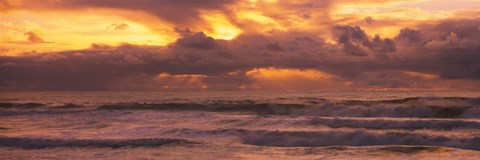 Framed Clouds over the ocean, Pacific Ocean, California, USA Print