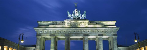 Framed High section view of a gate, Brandenburg Gate, Berlin, Germany Print