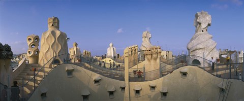 Framed Casa Mila Barcelona Spain Print