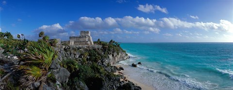 Framed El Castillo Tulum Mexico Print