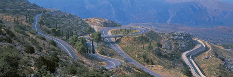Framed Highway Delphi Greece Print