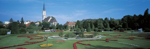 Framed Gardens at Schonbrunn Palace Vienna Austria Print