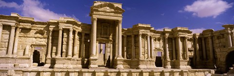 Framed Facade of a theater, Roman Theater, Palmyra, Syria Print