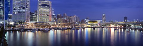 Framed Darling Harbor, Sydney, Australia Print