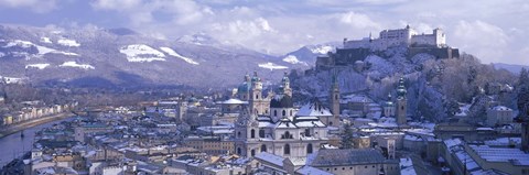 Framed Winter, Salzburg, Austria Print