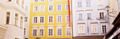 Framed Austria, Salzburg, Mozart&#39;s Birthplace, Low angle view of the apartments Print