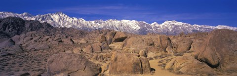Framed Sierra Mountains, Owens Valley, California, USA Print