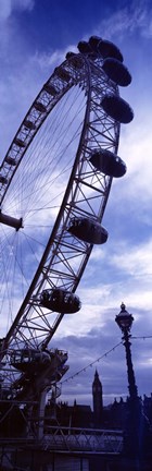 Framed Low angle view of the London Eye, Big Ben, London, England Print