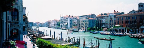 Framed Boats and Gondolas, Grand Canal, Venice, Italy Print