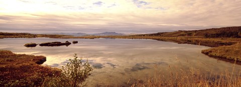 Framed Fjord Iceland Print