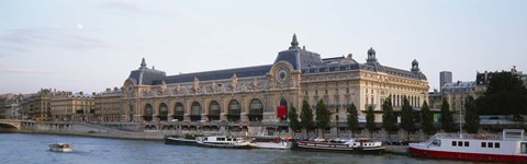 Framed Museum on a riverbank, Musee D&#39;Orsay, Paris, France Print