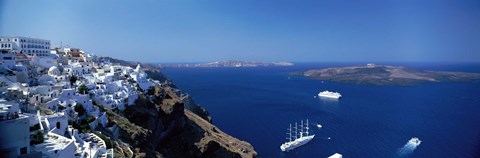 Framed Santorini Greece Print