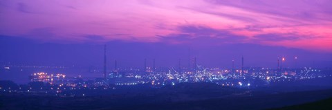 Framed Oil Refinery, Andalucia, Spain Print
