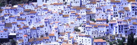Framed White washed buildings, Casares, Andalucia, Spain Print