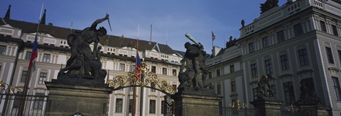 Framed Low angle view of a church, St Nicholas&#39;s Church, Old Town Square, Prague, Czech Republic Print