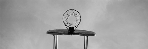 Framed Low angle view of a basketball hoop Print