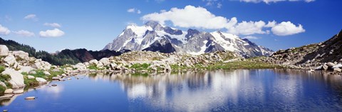 Framed Mt Baker Snoqualmie National Forest WA Print