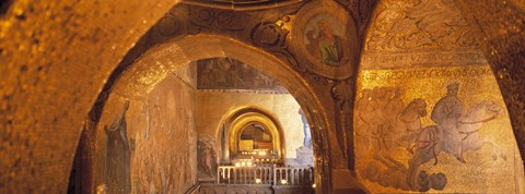Framed Interior of San Marcos Cathedral, Venice, Italy Print