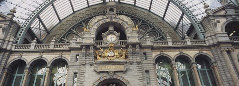 Framed Low angle view of a building, Antwerp, Belgium Print