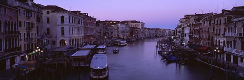 Framed Buildings Along A Canal, Venice, Italy Print
