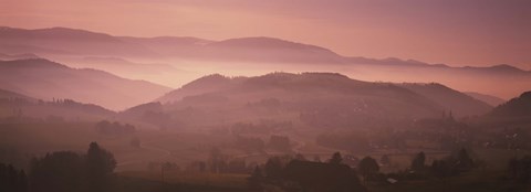 Framed High angle view of a forest, St. Peter, Black Forest, Germany Print