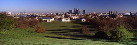 Framed Buildings Near A Park, Greenwich Park, Greenwich, London, England, United Kingdom Print