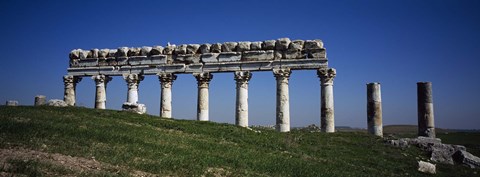Framed Columns on a landscape, Apamea, Syria Print