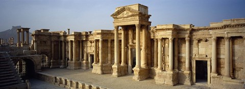 Framed Facade of a building, Palmyra, Syria Print
