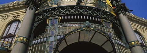 Framed Municipal House, Prague, Czech Republic Print