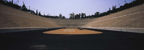 Framed Interiors of a stadium, Olympic Stadium, Athens, Greece Print